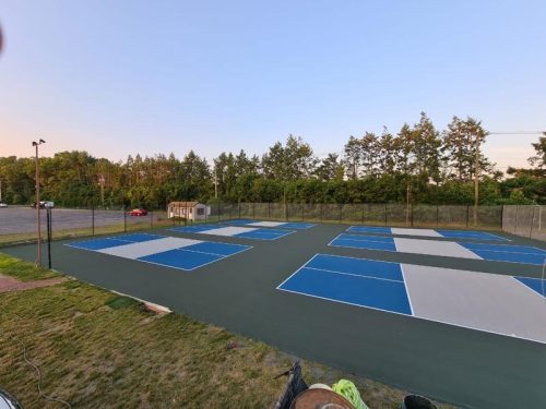 Pickleball court install